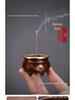 Antique-Style Brass Mini Incense Burner: Three-Legged, Pocket-Sized with Double Bridge Ear Design