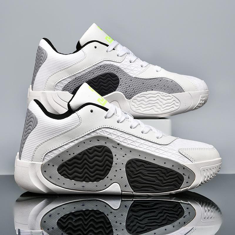 Foreign trade new men's and women's basketball shoes actual combat cement ground youth primary and secondary school students running sports shoes 2025