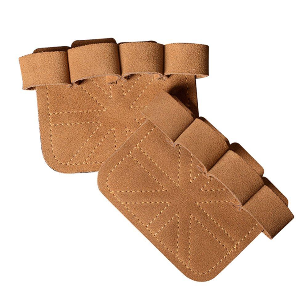 

Перчатки без пальцев для тяжелой атлетики с гантелями, перчатки для рук, перчатки для защиты, перчатки для захвата для тренажерного зала коричневый