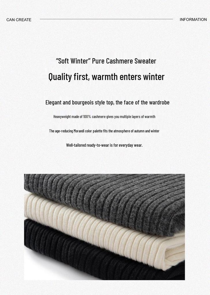 100% Pure Cashmere Slim Fit Women's Knitwear - Stylish Autumn/Winter Base Layer Top
