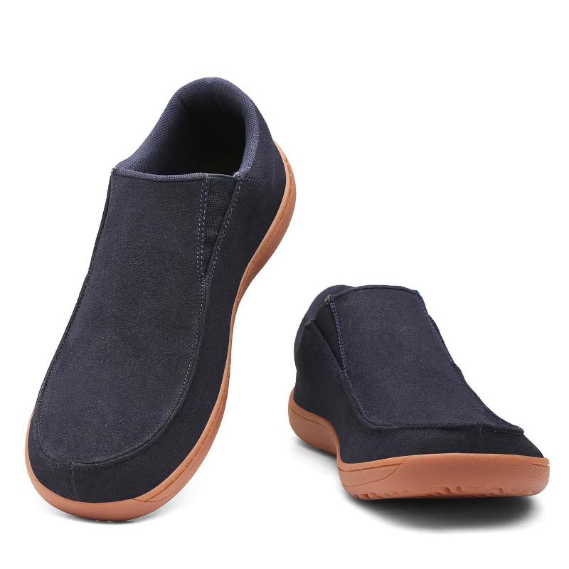 

мода Fujeak повседневный минимализм мужские кроссовки больших размеров нескользящие кроссовки для бега для мужчин дышащая обувь босиком Zapatillas de Hombre 43 темно-синий