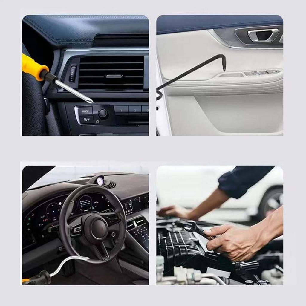 Panel Removal Tool 7 Pieces Car Door Panel Clip Removal Tool Ergonomic Remover Puller Clips Repair Set For Vehicle Interior Door
