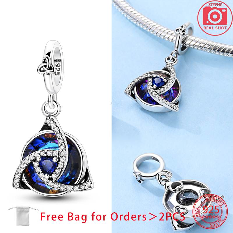 copper Celtic Knot Charm for Bracelets Bead Jewellery Charm for Woman Making Fine Jewellery Gift Diy Accessory