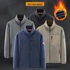 Warm Fleece Jacket with Stand-Up Collar