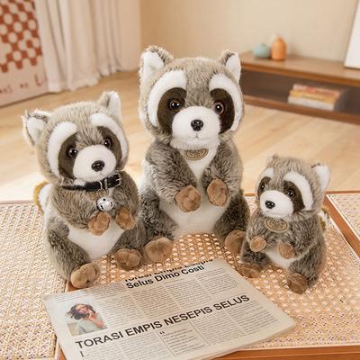 Simulated Raccoon Plush Toys Zoo Souvenirs Cloak Doll Doll Children's Doll Year Gifts