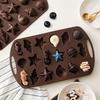 Baking Corn Dog Pan Flexible Dessert Mold Non-stick Silicone Corn Stick Bread Pan for Baking Nut Leaf Cob Dessert for Chocolates