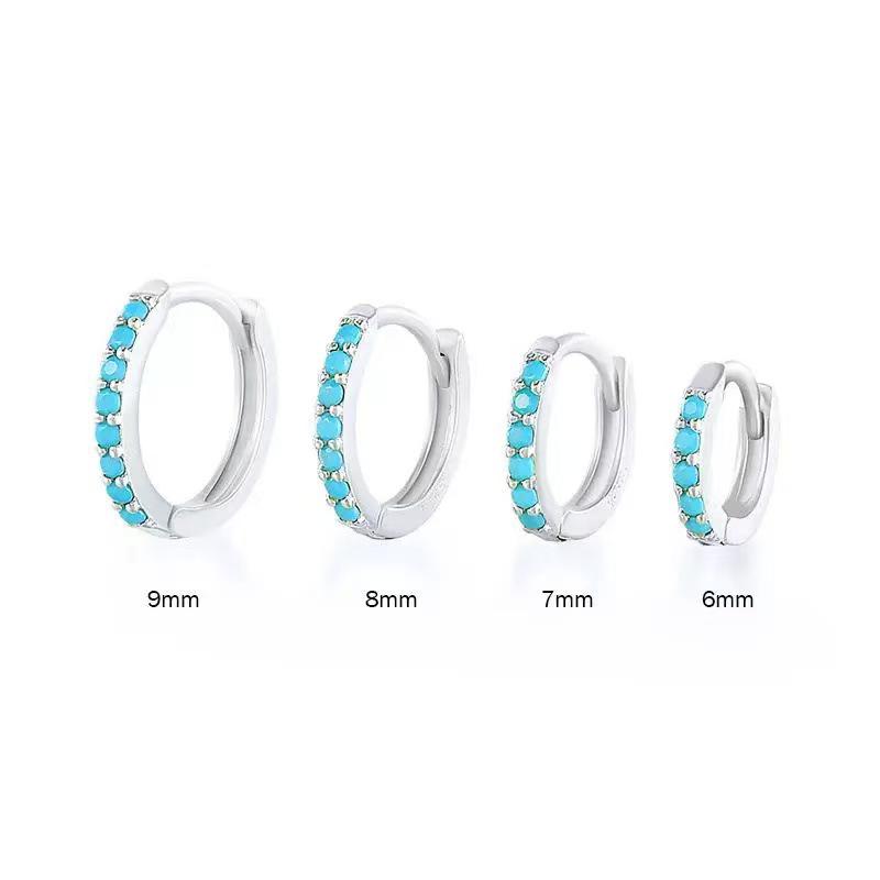 Luxury Zircon Diamond-Studded Circle Hoop Earrings