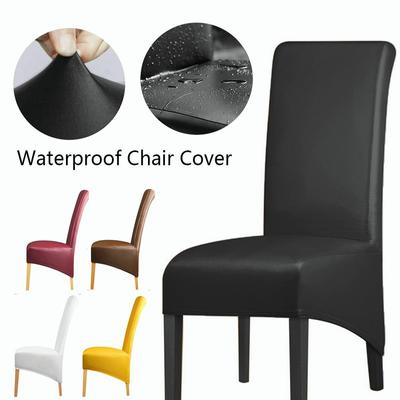 Waterproof XL Chair Cover PU Leather Fabric Chair Covers High Chairs Protector
