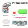 DIY Diamond Painting Ornament  Round+Special Shape Acrylic Table Top Winter Owl Ornaments Kit For Room Office Desktop Decor