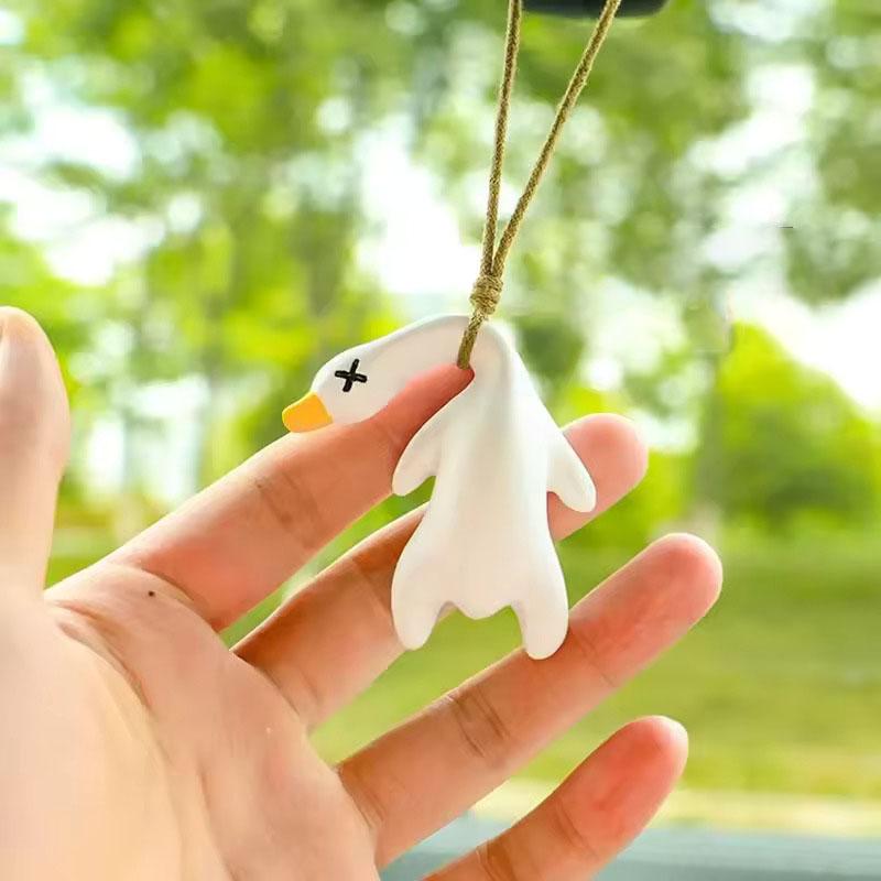 

Sun Roast Duck - Car Color Changing Roast Duck Pendant UV Color Changing Car Pendant, Keychain Backpack Pendant