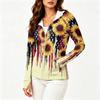 Women's Lightweight Hooded Jacket with Full Zip Front Pockets Long Sleeve Sun Protection Outerwear for Outdoor Activities