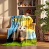 cat meme Custom Flannel Blankets Soft Warm Cozy Throws for Home Decor Holiday Gifts