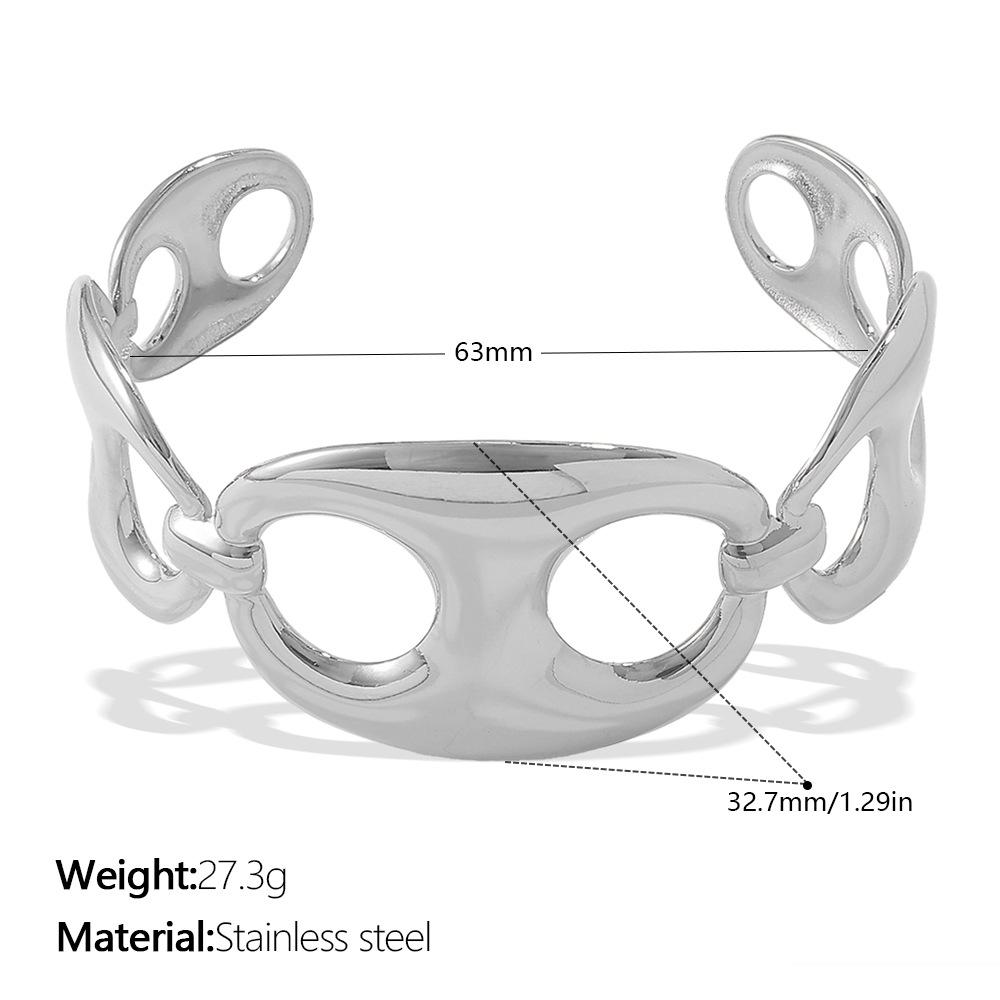 Edelstahl Schweinenase Retro Minimalistisches Armband - Europäisches & Amerikanisches Design