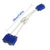 7.87inch VGA 1 Male to 2 Female Adapter Cable Support 1080P for Convenient Multi Monitors Setsup in Various Environment