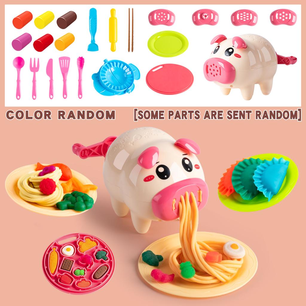 Máquina de macarrão de argila de borracha brinquedo conjunto de argila colorida para crianças meninos e meninas argila ultra leve ferramentas de argila