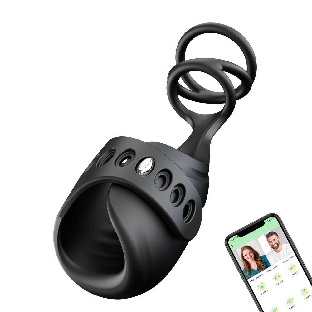 APP Remote Control Penis Trainer Vibrators Cock Ring Male Masturbator Glans Climax Stimulate Penis Massage Sex Toys for Men 18+