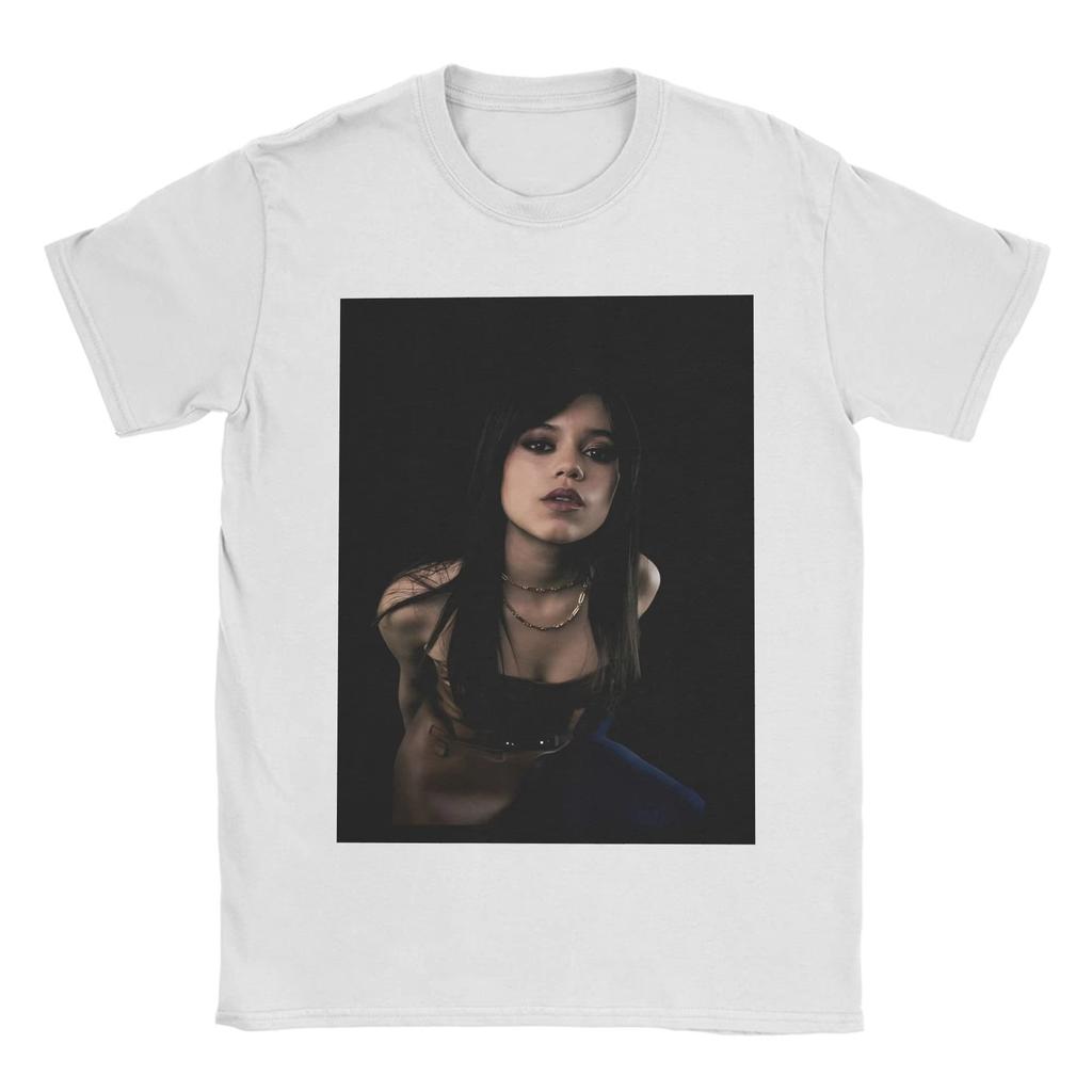 Unisex Jenna Ortegas TShirts Pure Cotton Tops Beach Y2k Retro TShirt Fashion Casual Unisexs Clothing Unisexs Summer T Shirt