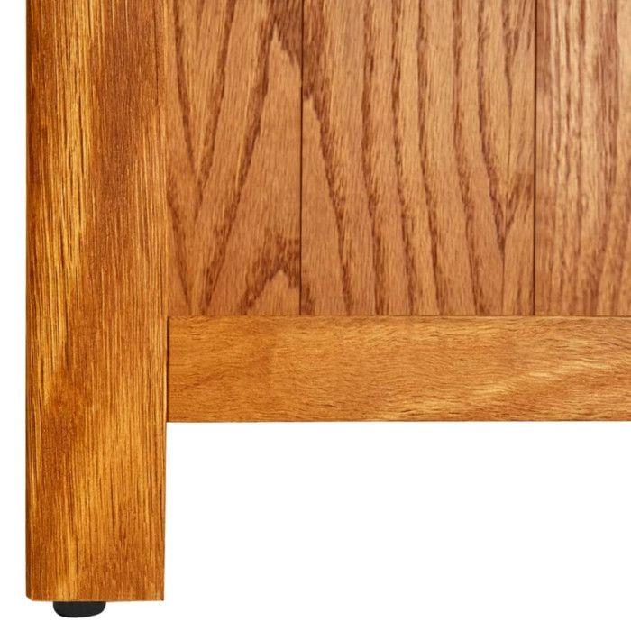 VidaXL Bibliothèque à 7 étagères 60x22x200 cm Bois de chêne massif