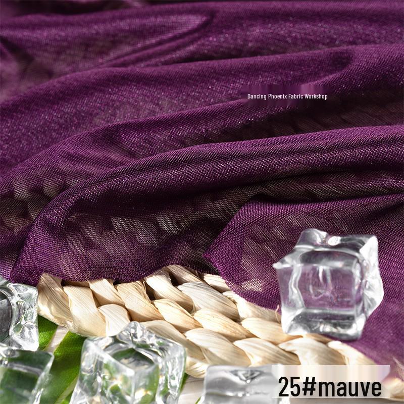 40D Warp-Knitted High-Elasticity Luster Chiffon Lining - Silky, Breathable Fabric for Dresses