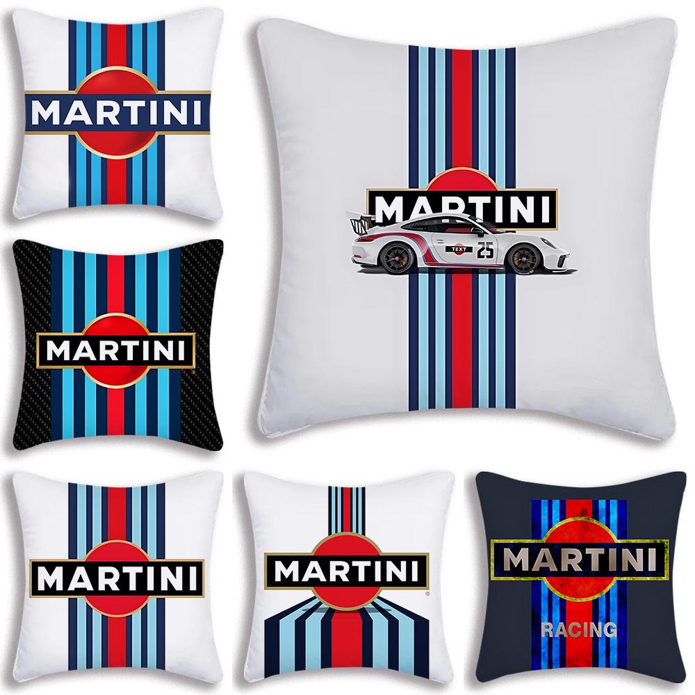 Racing For M-Martinis Pillow Covers Cartoon Sofa Decorative Home Double-sided Printing Short Plush Cute Cushion Cover