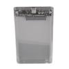 Transparentes 2,5-Zoll-SATA-HDD-SDD-Box-Gehäuse Typ C Mobile Festplatte Externes Gehäuse UASP (Nicht