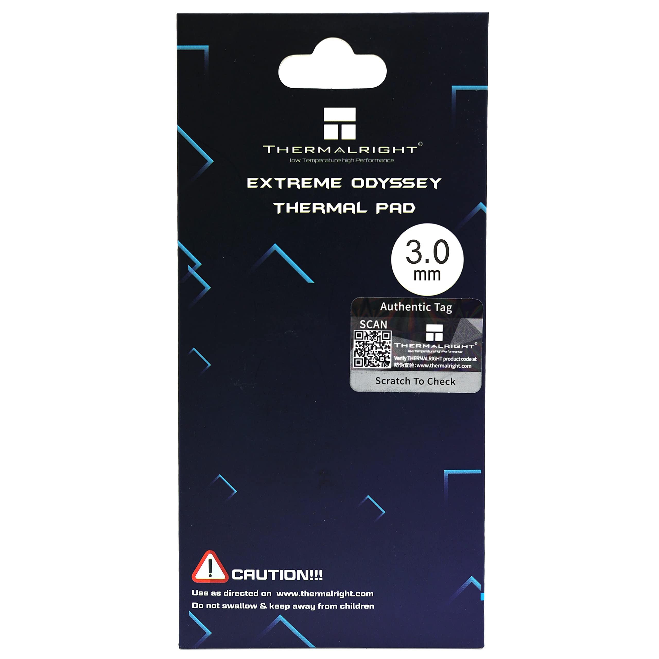 Thermalright ODYSSEY THERMAL PAD: High thermal conductivity thermal pad for use with laptops, game consoles, and smartphones. Thermal conductivity: