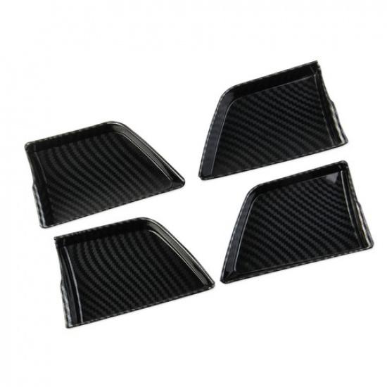 Carbon fiber style inner door handle bowl cover trims  for Toyota Tacoma 2024+