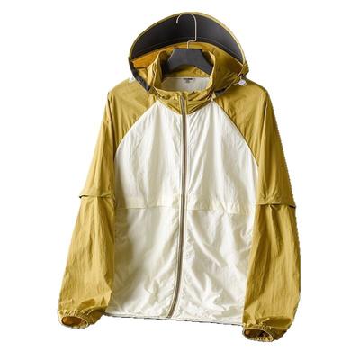 Vêtements de Protection Solaire d'Été, Séchage Rapide, Veste de Protection Solaire Détachable, Vêtements Décontractés de Pêche, Vêtements de Peau Fins d'Extérieur
