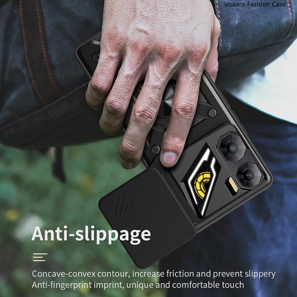 Slide Lens Armor Funda for ZTE Nubia Neo 3 5G Case for ZTE Nubia Neo3 5G Case Magnetic Ring Stand Holder Shockproof Cover