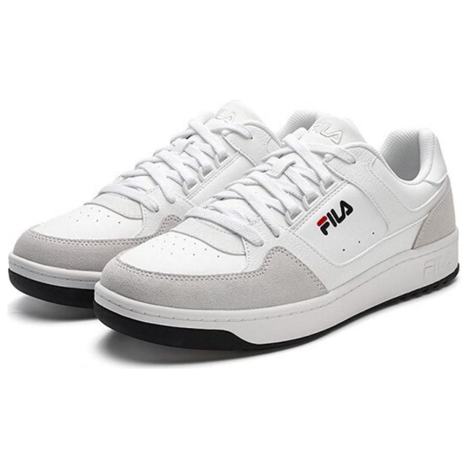 Fila Targa Round Shield Comfortable Low-Top Lifestyle Sneakers Men Sneakers White F12M342208FBW