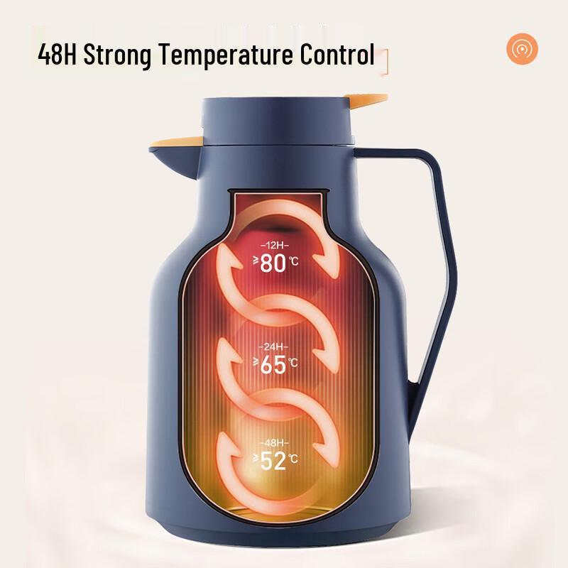 DSELO Smart Temperature Display Glass Lined Thermos Pot