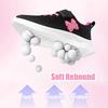 Girls Sports Running Shoes with Velcro Breathable Mesh Casual Sneakers Toddler Girl Lightweight Walking Shoes Non-Slip Sole