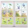 32 Pieces Dragonfly Window Clings Anti-Collision Window Decals Glass Alert Static Decals Prevent Birds Window Strikes for Glass Living Room Door