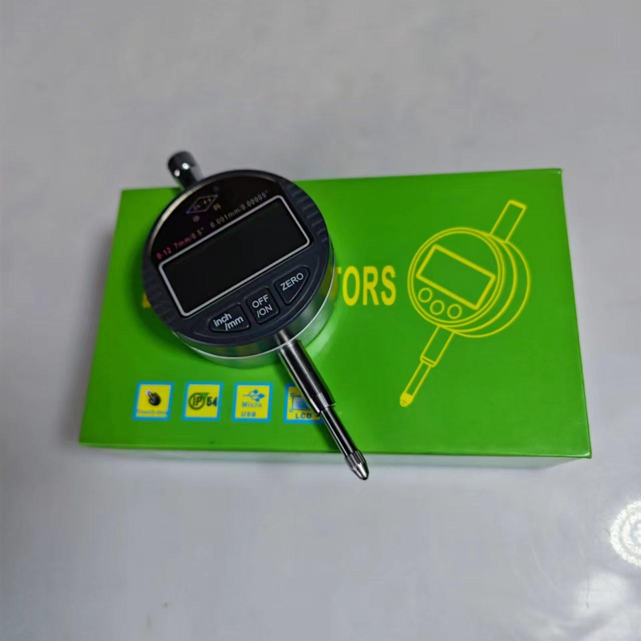 New Waterproof and Oil Resistant Digital Dial Gauge Micrometer 0-12.7mm 0.001mm Accurate Diesel Engine Use Steel Material Dial Indicator Gauge