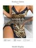 Canottiera Pigiamino con Stampa Leopardo in Seta Ghiacciata - Biancheria da Notte Estiva Traspirante da Donna