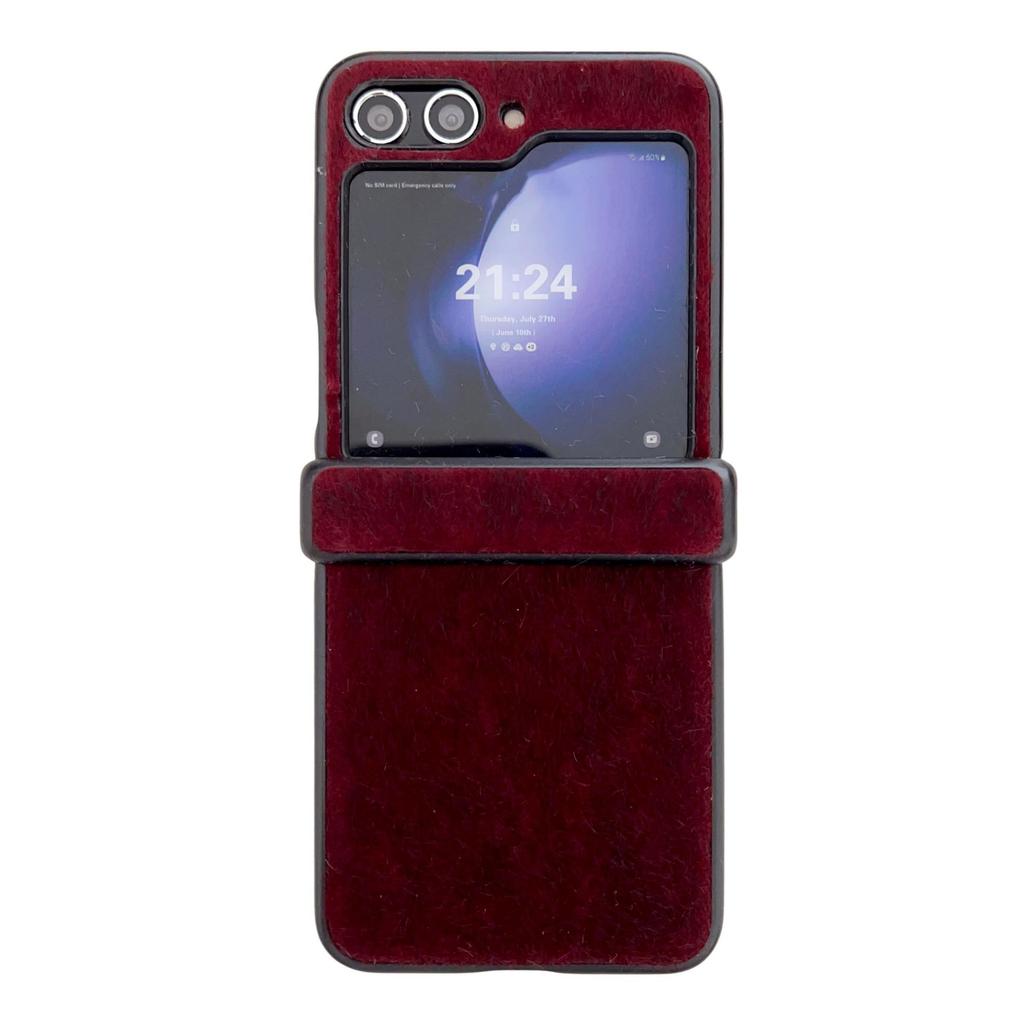 Samsung Z Flip 3/4/5/6/7 Mink Plush Three-Section Case