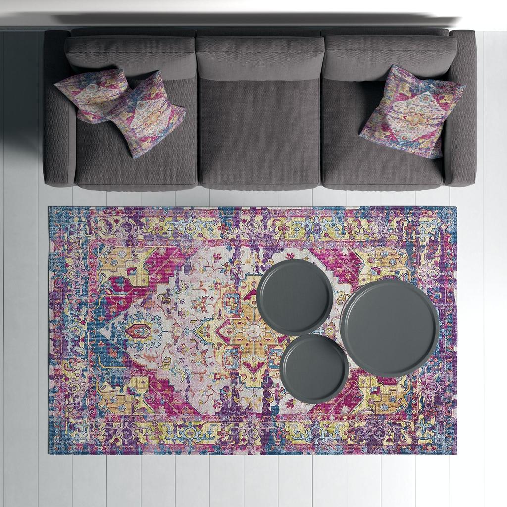 Decorative Special Design Worn Classic Patterned Washable Non-Slip Floor Carpet