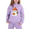 Kids Hoodie Sweatshirt Halloween Ghost Print Pullover Long Sleeve Hooded Top for Boys Girls Soft Comfortable Casual Wear