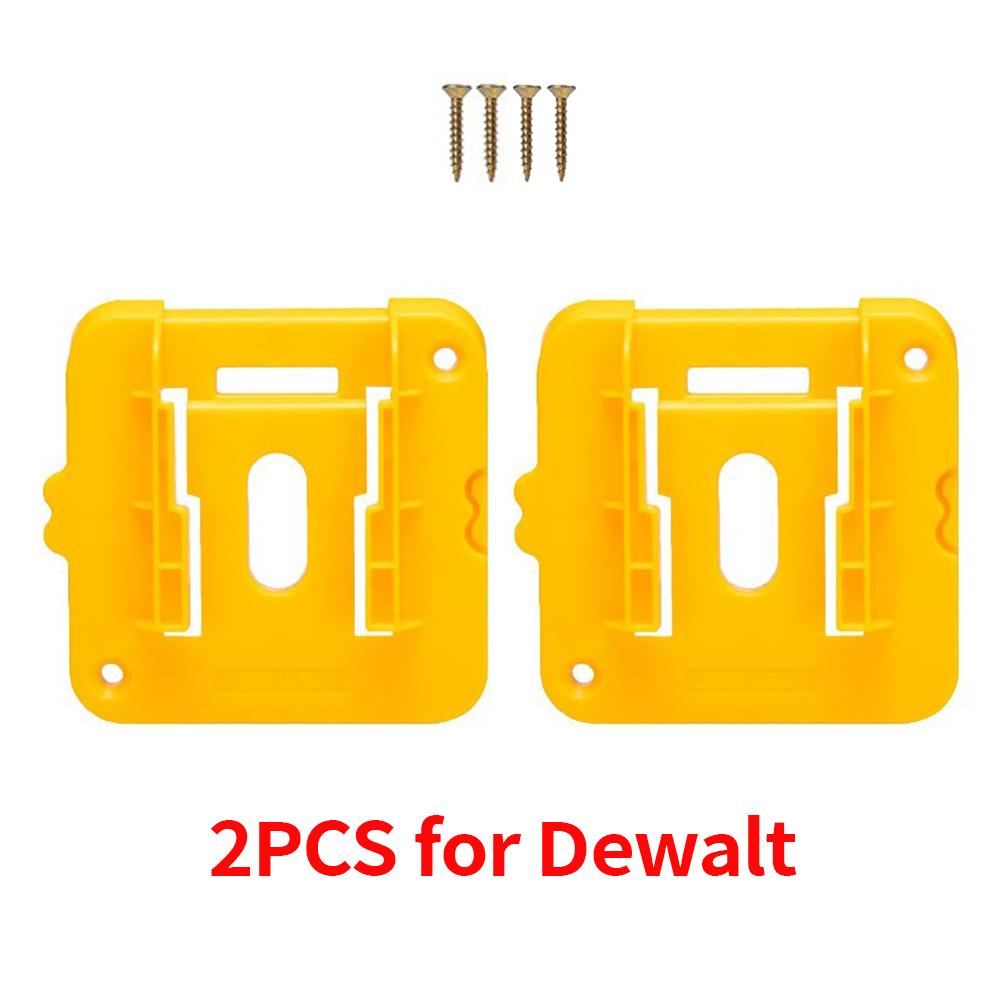 1-10PCS Battery Holder Storage Rack for Dewalt 18V 20V Li-ion Battery DCB203 DCB205,Wall Mount Battery Dock for Workbench