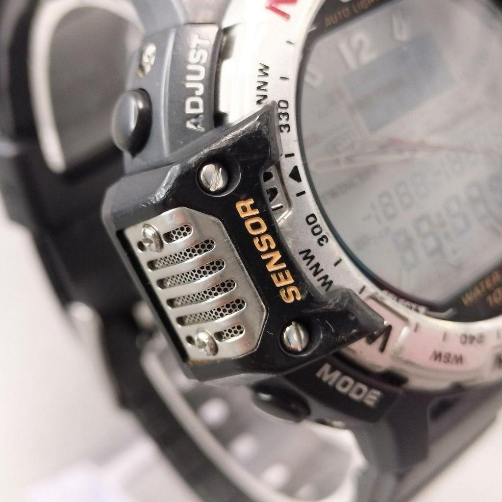 Used CASIO Pro Trek PRT-50 Twin Sensor Working Digital-Analog Twin Cept 10 ATM Water Resistant Wristwatch PROTREK