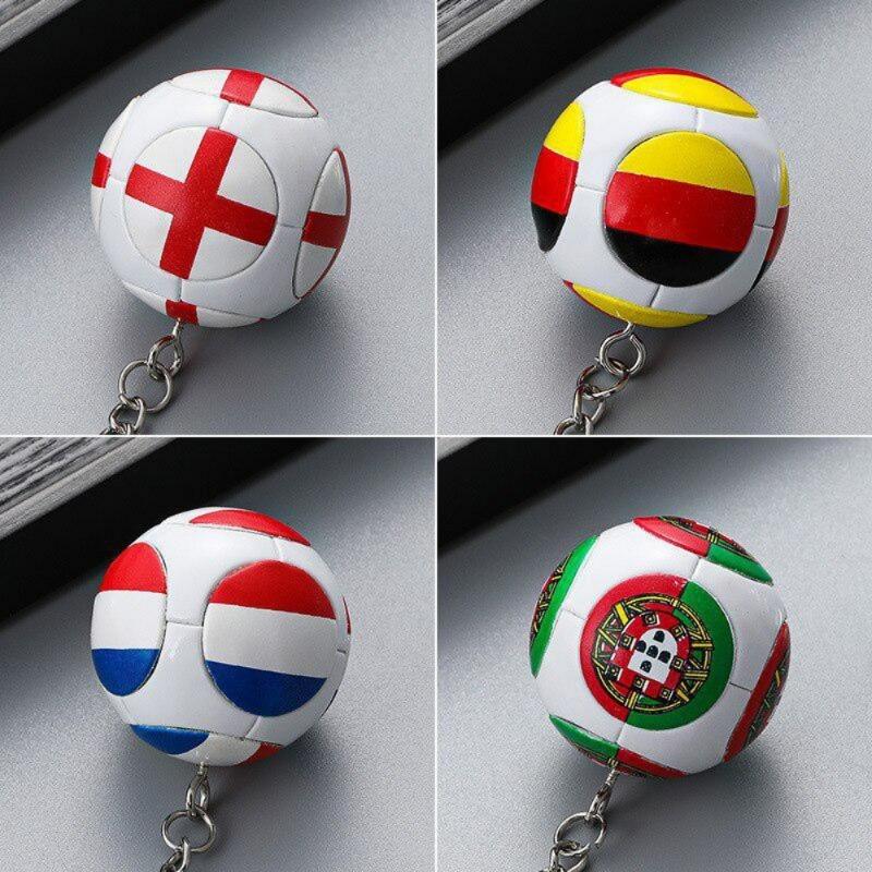 1PCS Football Key Chain Fan Supplies Small Gifts National Team Flag Key Chain Key Chain Souvenir Pendant