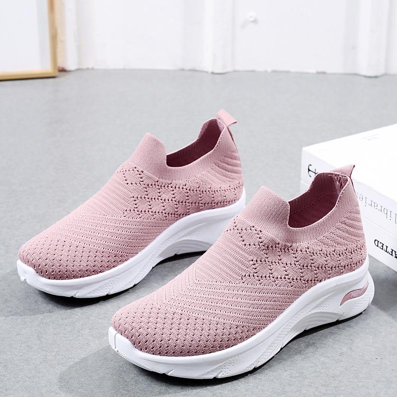 Shoes Women's Casual Shoes Women's Shoes Soft-soled Mom Shoes Walking Versatile Sneakers Running Shoes Women's Breathable Low Top