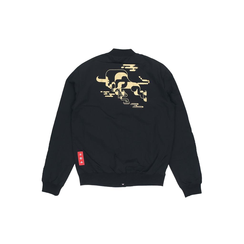 Adidas Manchester United Chinese New Year Bomber Jacket Men Jackets Black GU6960