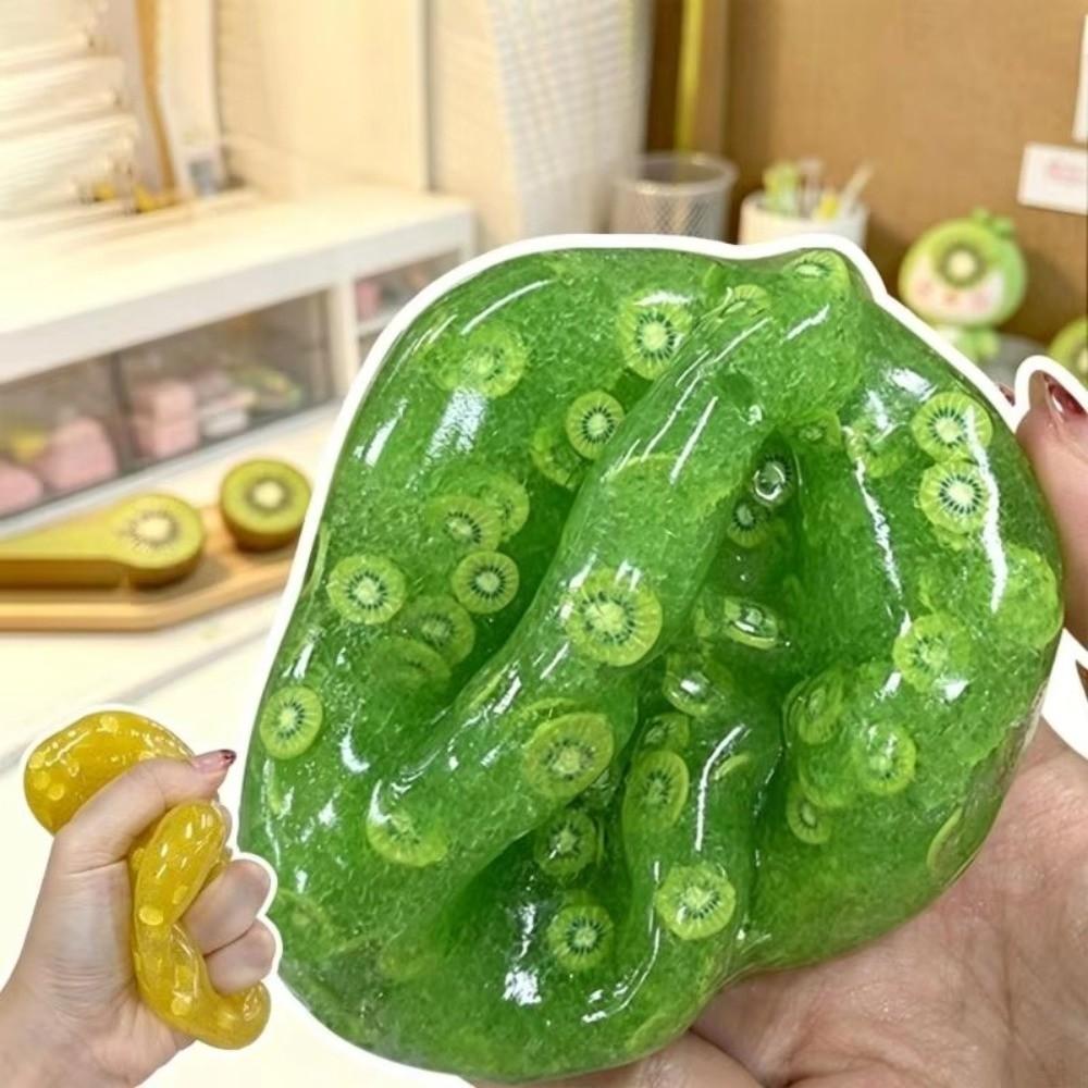 Stress Relief Fruit Stress Balls Soft Sugar Smoothie Ball Fun Fidget Squeeze Toy  Kids