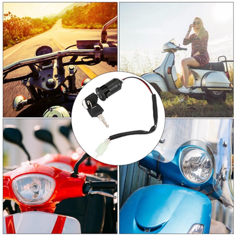 2Pcs Replacement Part Ignition Switch Lock 2 Position 2 Wire Ignition Switch Golf Scooter