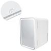 LED Makeup Fridge 8L Mirror Door Mini Fridge Portable Skincare Refrigerator for Car Travel