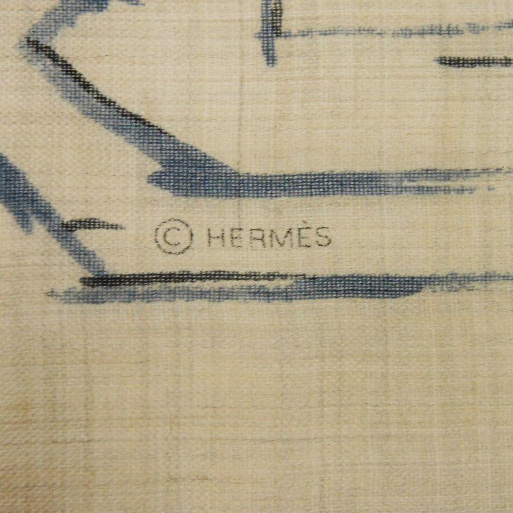 Used 9212 Cashmere Leggings Carre 90 7955 23 Stainless Steel Bridle Sketch Drawing 13768 Beige Cine Unisex from Japan