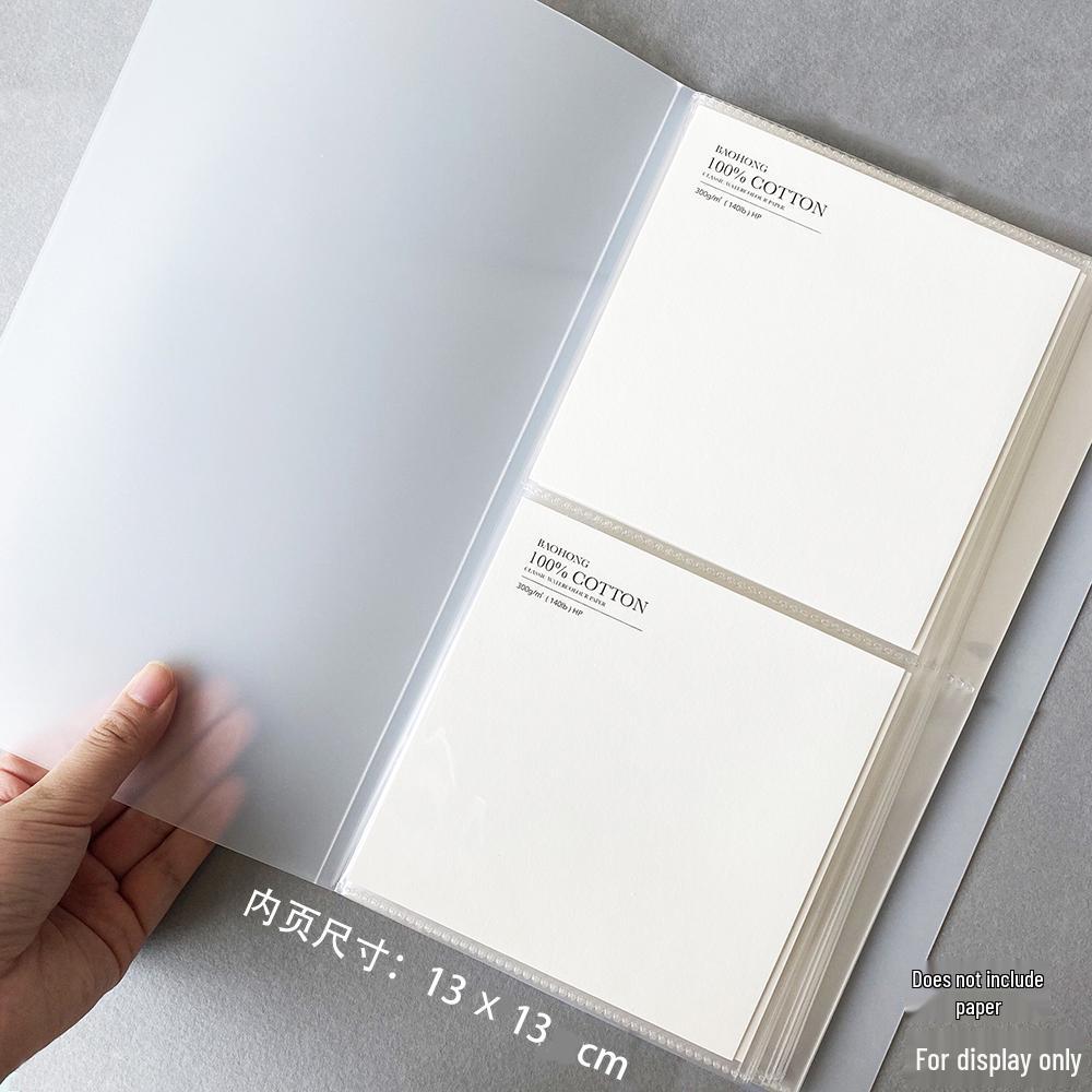 Double-Layer Transparent Artwork Album for Watercolor Illustrations & Photos