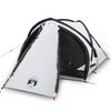 Dome Camping Tent for 2 Persons White & Dark Waterproof
