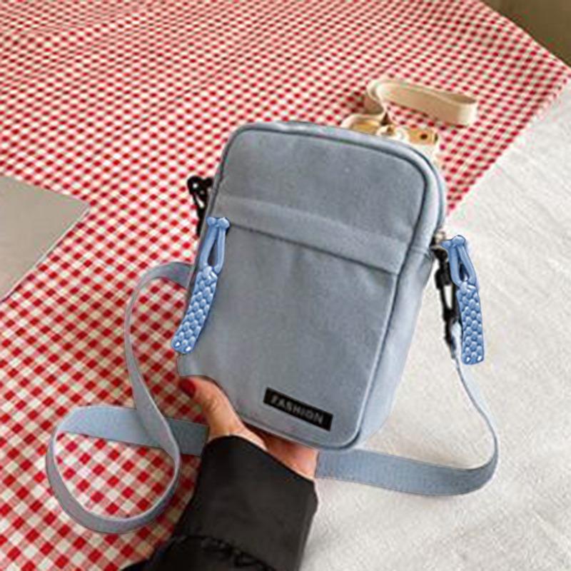 Multi-functional Canvas Crossbody Bag Women's Bag Fashionable Messenger Bag Student Mini Casual Sports Shoulder Bag